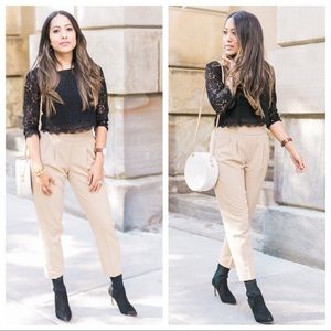 BABATON Cohen Linen Blend Cropped Trouser Pants 4